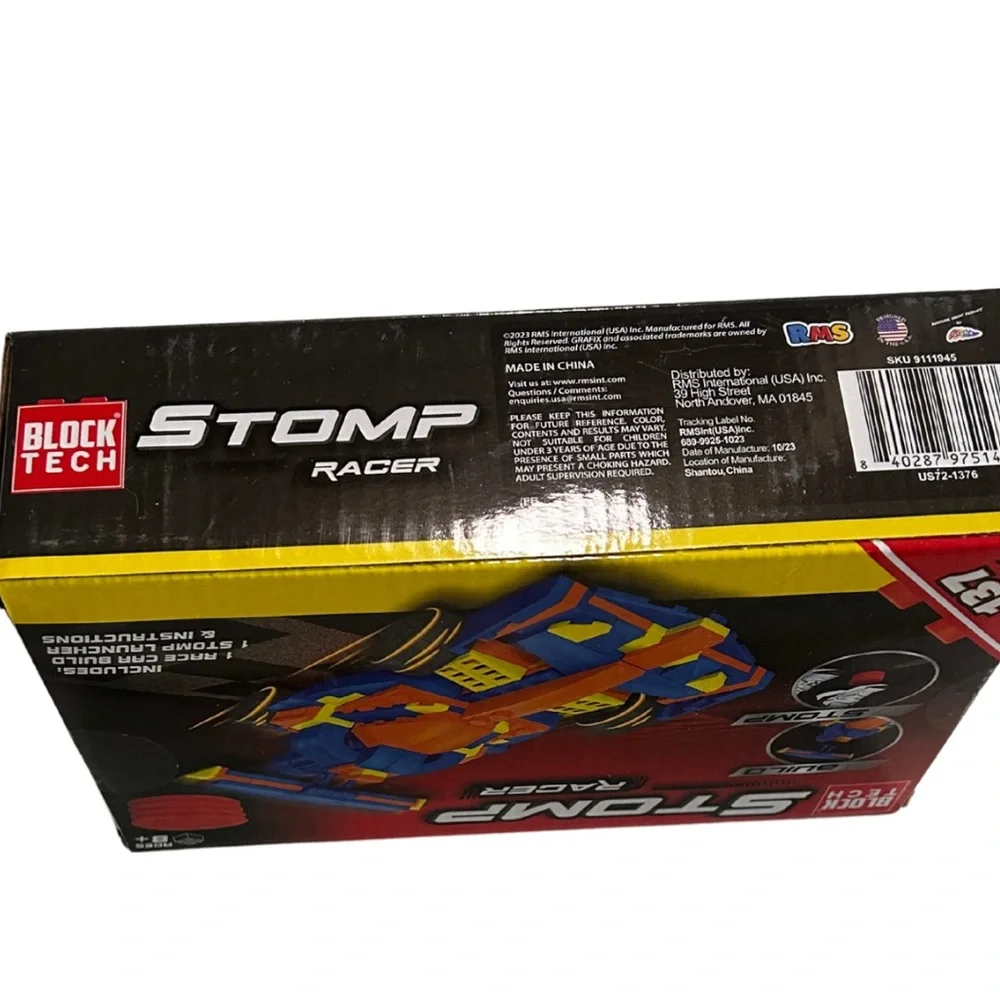 Block Tech Stomp Racer Race Car Build Set | Toy | New | 137 Pieces | Ages 8+